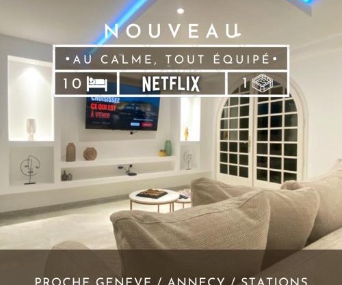 Appartement spacieux et lumineux - 10 personnes - entre lacs et montagnes