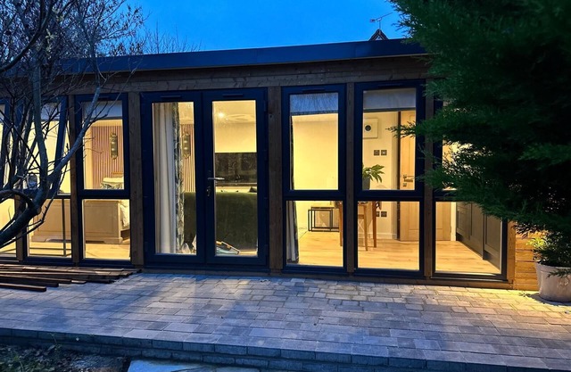 Apple-tree lodge in secure gated garden