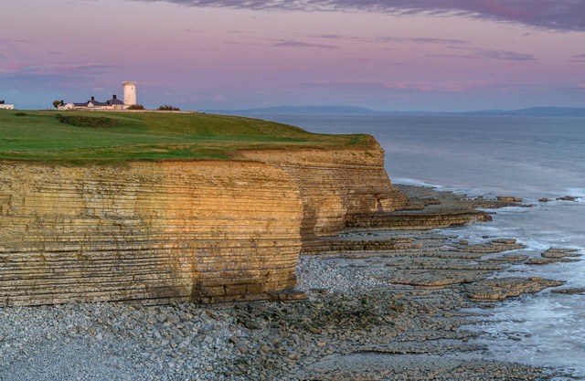 Ariel gardiens de phare d'un chalet avec hébergement pour jusqu'à cinq personnes.