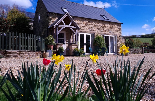 Ashover Derbyshire Cottage rural de luxe avec salle de bains attenante aux deux chambres