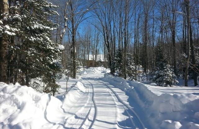 Authenic Amish a construit la cabane en bois rond sur 3.300 acres Gile Flowage. Toutes les commodités modernes