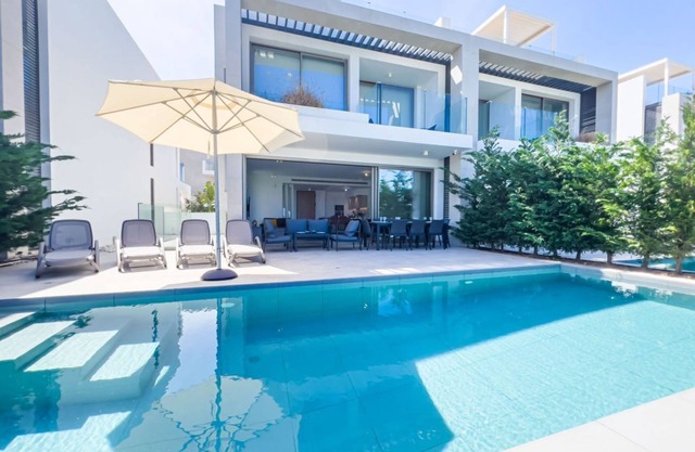 Azure Harmony Villa: Private Pool, Sea Views & Modern Luxury in Kapparis