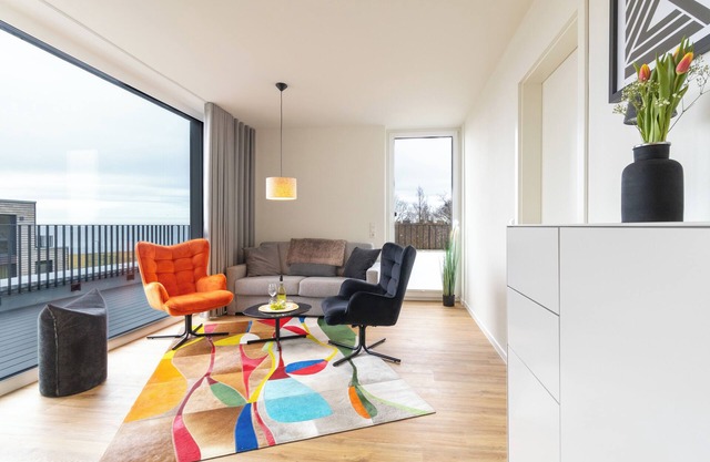 BeltBlick 18 - Ostseeleuchten - Modern vacation apartment with roof terrace directly on the Baltic Sea!