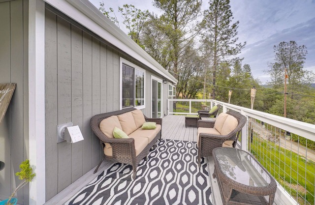 5 Acres & Deck: Scenic Greenwood Home w/ Mtn Views