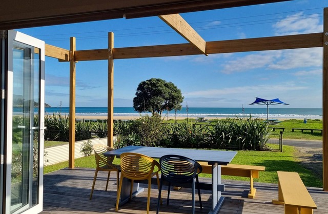 «Beach break» Ahipara maison en bord de mer