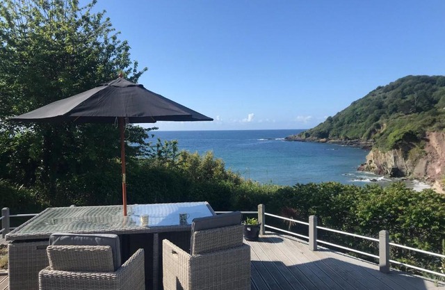 Beach Front House with Stunning Sea Views and Free Use of a Local Indoor Pool