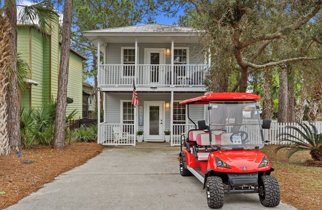 Beach Getaway w/ Backyard, Fire Pit, & Golf Cart | Kingfish by AvantStay