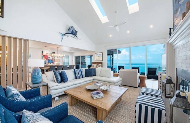 Stunning 6-bedroom, 7-bathroom home directly on Beach. Brand New on Market!