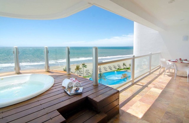 Condo de luxe dans un complexe privé à Nuevo Vallarta directement sur la plage de sable fin