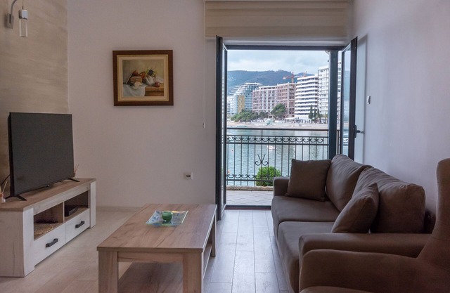 Beachfront Seaview Apartment in Rafailovici