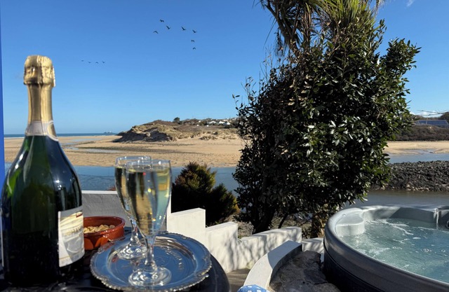 Stunning Beach House on St. Ives Bay, former studio of artist John Miller.