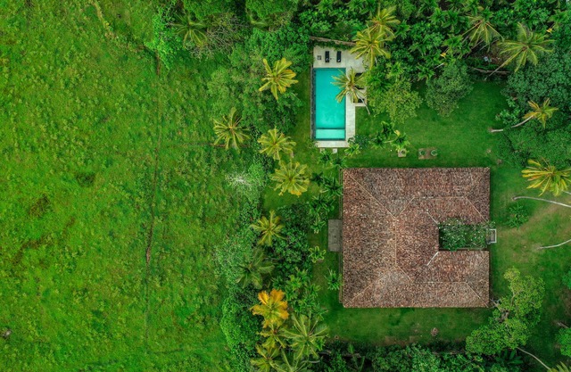 Belle villa de 4 chambres avec personnel, touche très personnelle Surplombant les rizières