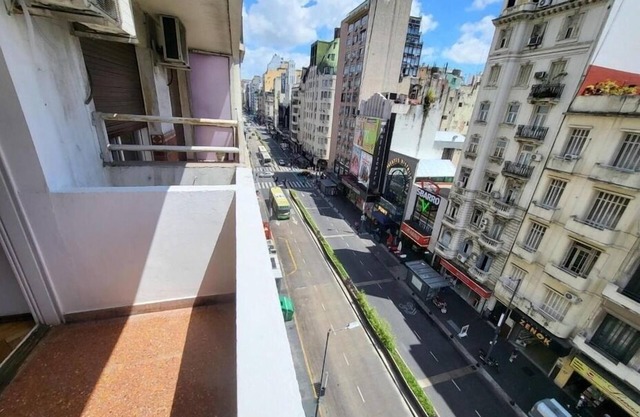 Beautiful apartment with balcony overlooking Corrientes Avenue and view of the Obelisk.