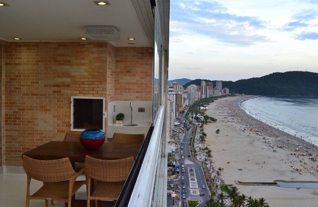 Bel appartement !!! Magnifique. Le meilleur endroit à Praia Grande !!!