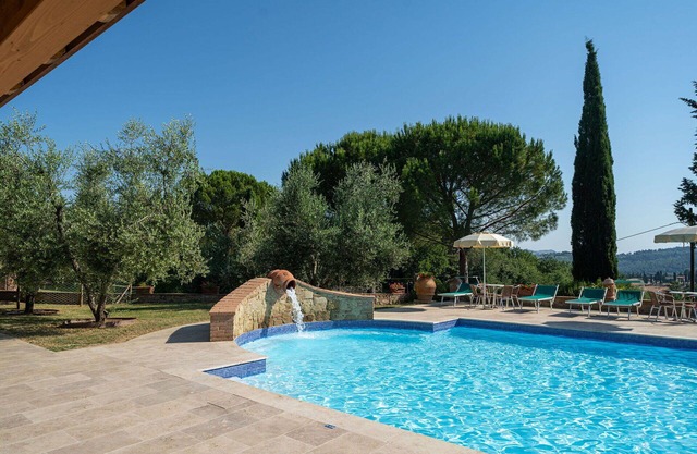 Appartement avec WIFI, climatisation, piscine, TV, animaux admis, vue panoramique, parking
