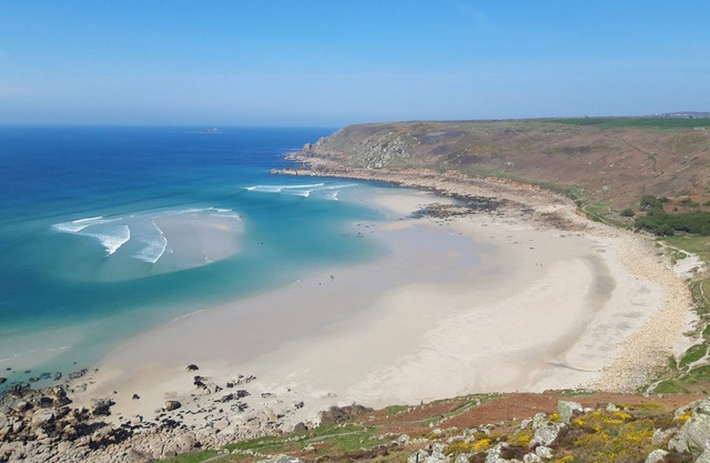 Magnifique bungalow côtier-crique Sennen -Porthcurno-mer