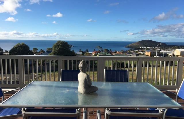 Belle terrasse avec vue imprenable sur l'océan