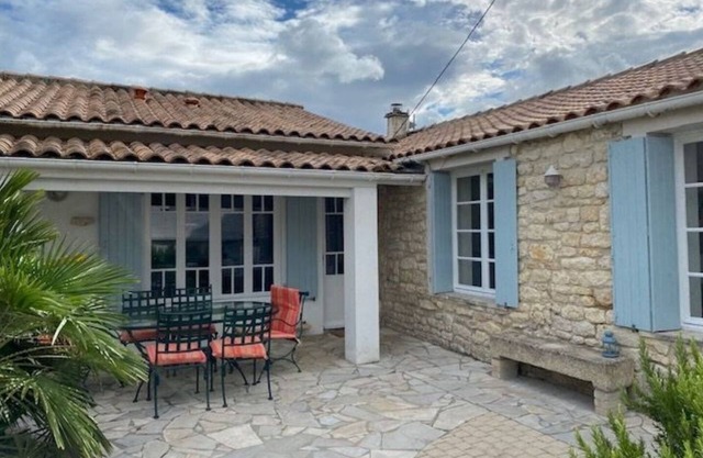 Beautiful stone village house typical of Oléron