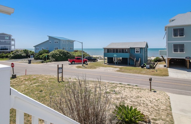 BEAUTIFUL Oak Island OCEAN VIEW home only steps to the BEACH and BOAT LAUNCH!