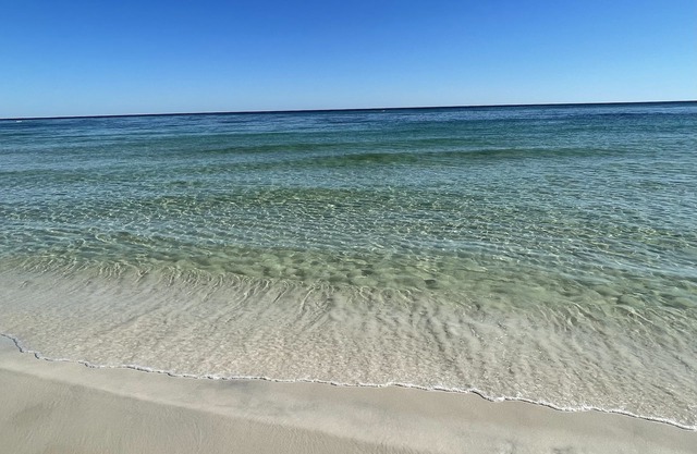 Beautiful quiet beach right out the back door