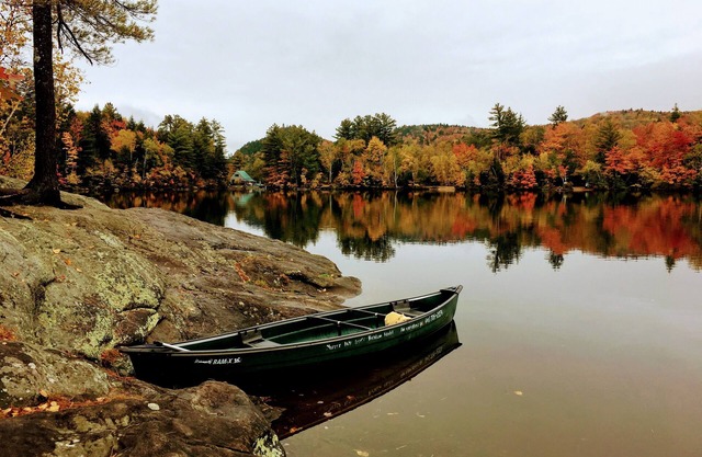 Confortable Mountain Lodge sur le lac avec des sentiers à proximité - près de Lincoln, en Franconie