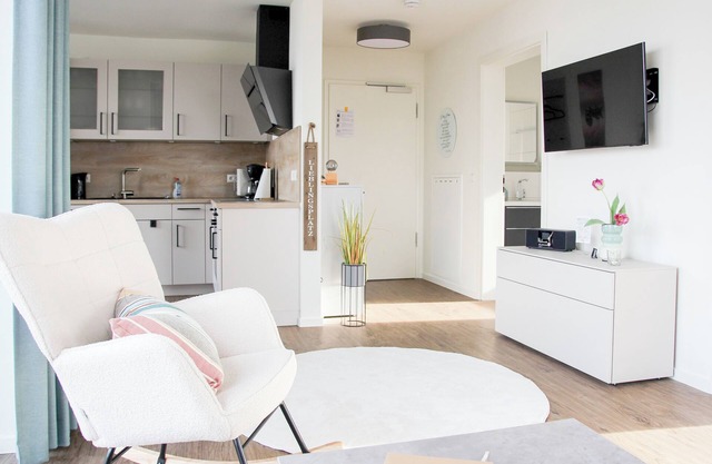 BeltBlick 29 - Modern and barrier-free vacation apartment with roof terrace and sea view
