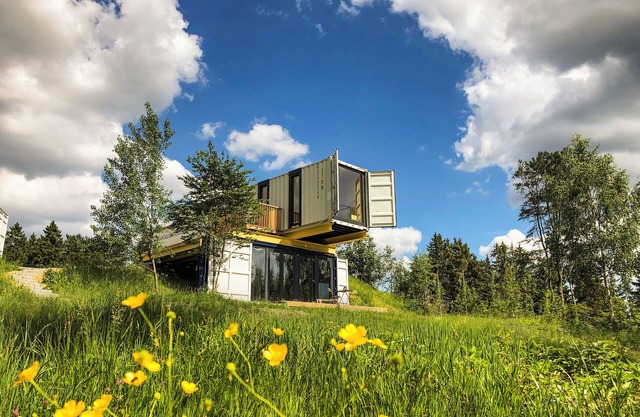 Lofts conteneurs BERGHEIM, vacances directement dans le monde du ski & vélo, maison "Flat"