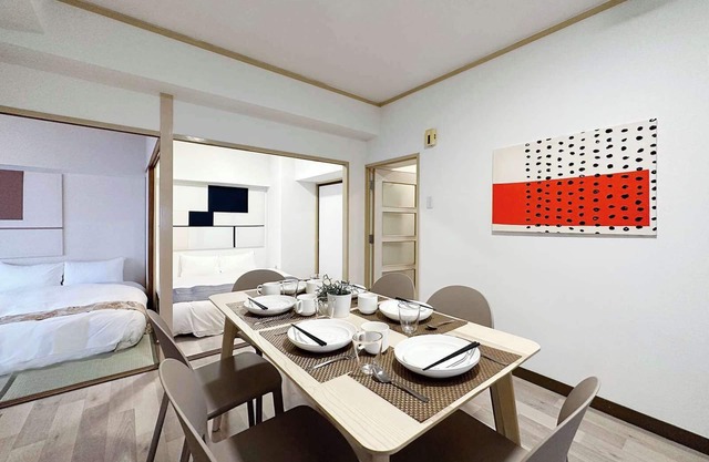 bHOTEL128 3BR for 9 person, min walk to Peace Park