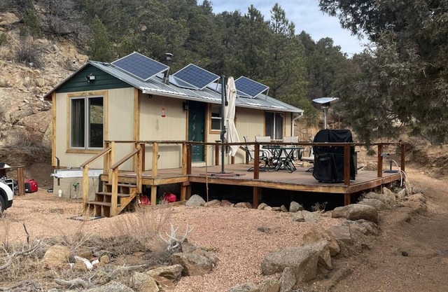 Big Tiny in the Sangres Mountains Off-grid location with lot's of charm!