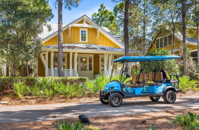 Bikini Bottom / Gulf Front Beach Club/ Golf Cart