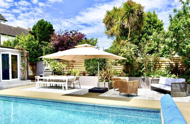 Blenheim House an Immaculate sea side home for 12 guests, plus swimming pool.