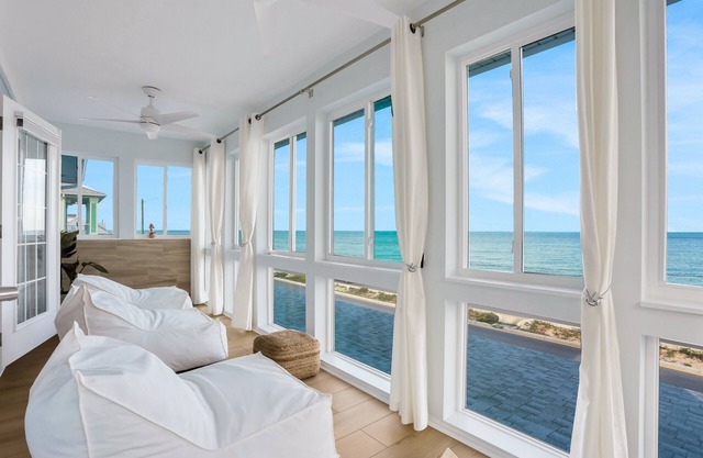 Bohemian designer home right on the ocean with amazing views & outdoor shower