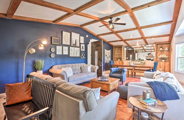 Boho-Chic Home w/ Game Room Near Lake Gregory!