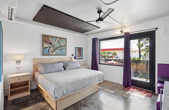 Boutique Vera Hotel Room 203: King Room in the Heart of Folly Beach