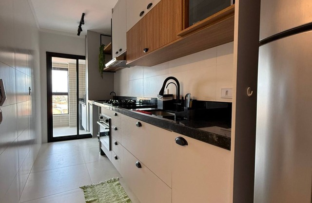 Brand new apartment right on the sand with sea view.