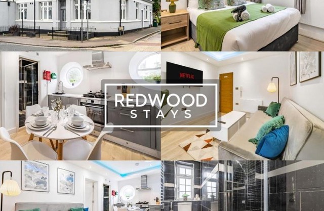 BRAND NEW, 1 Bed 1 Bath, Modern Town Center Apartment, Netflix By REDWOOD STAYS