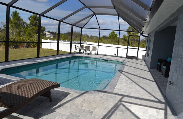 Brand new heated pool home.