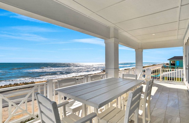 Brand new oceanfront home with private hot tub ,outdoor shower and grill