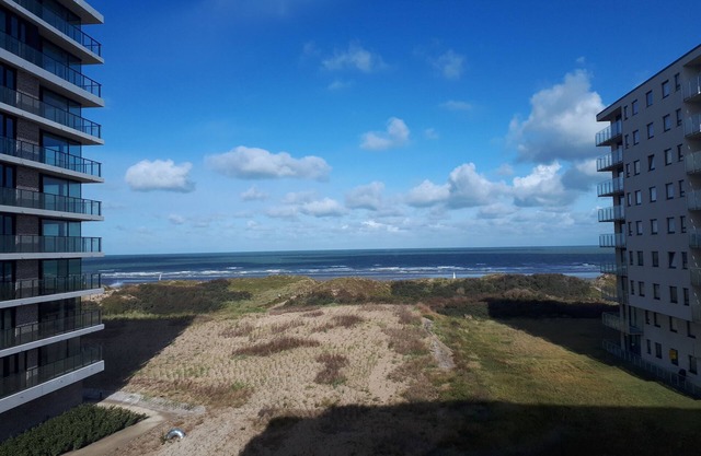 Vue époustouflante sur les dunes et la mer