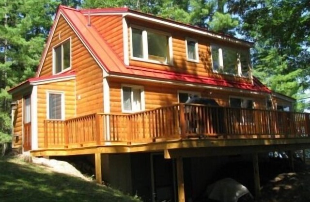 Bridgton, Maine, très privé Cabin Long Lake Waterfront