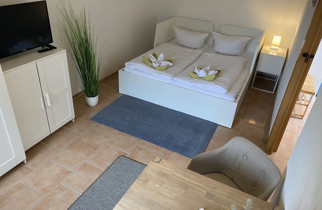 Bungalow-Salle de bain privée séparée-Vue sur Jardin-"Seehase"