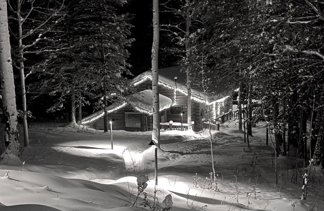 Cabane dans les bois avec bain à remous