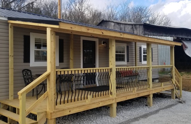 Cabin on 80 acre farm with donkeys, cows and goats