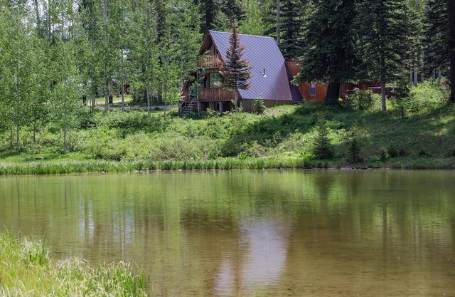 Cabine donnant sur un étang - bain à remous - barbecue - à 3 km du purgatoire