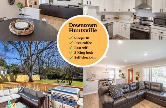 Relax & Unwind - Downtown Huntsville (Sleeps 10)