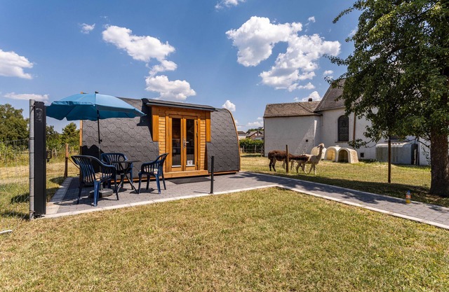 'Campingpod Auf Der Alpakawiese' avec terrasse privée et jardin privé