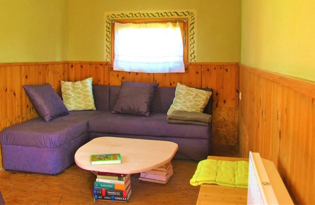 Caravane 4, 1 chambre avec 4 lits - Caravanes en Wangeliner jardin avec cuisine d'été - usage