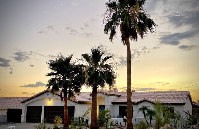 Casa Bella Havasu with partial lake view and pool