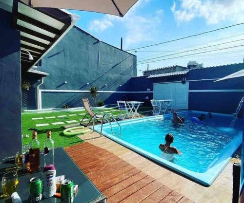 Casa com Piscina Canto do Forte - Praia Grande