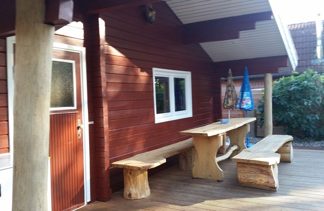 Maison de vacances avec sauna, grill kota et bain à remous sur la plage de Heeder See!